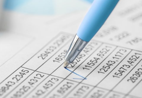 picture of a pen on paper showing lots of figures